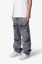 Load image into Gallery viewer, V741 Front Washed Cargo Denim - Grey