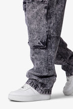 Load image into Gallery viewer, V741 Front Washed Cargo Denim - Grey