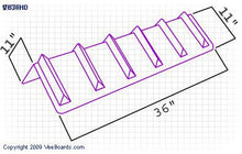 Load image into Gallery viewer, Heavy Duty Veeboards® Corner Protector Longer Edge | SIZE OPTIONS