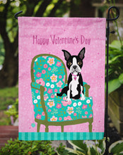 Load image into Gallery viewer, Happy Valentine's Day Boston Terrier Garden Flag - Outdoor Decorative Yard Flag VHA3001GF
