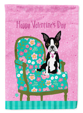 Load image into Gallery viewer, Happy Valentine's Day Boston Terrier Garden Flag - Outdoor Decorative Yard Flag VHA3001GF