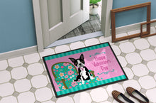 Load image into Gallery viewer, Happy Valentine's Day Boston Terrier Doormat - 24x36 Decorative Floor Mat – Indoor/Outdoor Rug with Artistic Flair VHA3001JMAT