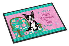 Load image into Gallery viewer, Happy Valentine's Day Boston Terrier Doormat - 24x36 Decorative Floor Mat – Indoor/Outdoor Rug with Artistic Flair VHA3001JMAT