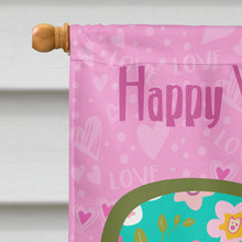 Load image into Gallery viewer, Happy Valentine's Day Pug Flag Canvas House Size VHA3002CHF