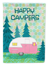 Load image into Gallery viewer, Happy Campers Glamping Trailer Garden Flag - Outdoor Decorative Yard Flag VHA3004GF