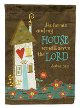 Load image into Gallery viewer, As For Me And My House Flag Canvas House Size VHA3005CHF