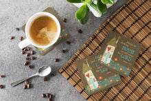 Load image into Gallery viewer, As For Me And My House Coasters - Set of 4 Lightweight Foam, Absorbent Drink Coasters VHA3005FC