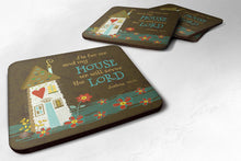 Load image into Gallery viewer, As For Me And My House Coasters - Set of 4 Lightweight Foam, Absorbent Drink Coasters VHA3005FC