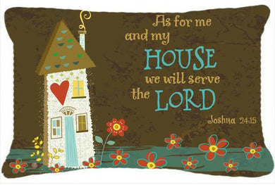 As For Me And My House Fabric Decorative Pillow VHA3005PW1216