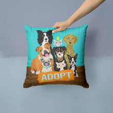 Load image into Gallery viewer, Adopt Pets Adoption Throw Pillow - 14x14 Decorative Pillow – Art for Your Home &amp; Patio VHA3007PW1414