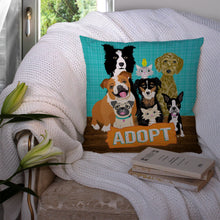 Load image into Gallery viewer, Adopt Pets Adoption Throw Pillow - 14x14 Decorative Pillow – Art for Your Home &amp; Patio VHA3007PW1414