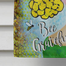 Load image into Gallery viewer, Bee Grateful Girl with Beehive Flag Canvas House Size VHA3008CHF