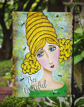 Load image into Gallery viewer, Bee Grateful Girl with Beehive Garden Flag - Outdoor Decorative Yard Flag VHA3008GF