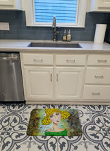 Load image into Gallery viewer, Bee Grateful Girl with Beehive Machine Washable Memory Foam Mat VHA3008RUG