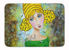 Load image into Gallery viewer, Bee Grateful Girl with Beehive Machine Washable Memory Foam Mat VHA3008RUG