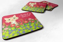 Load image into Gallery viewer, Garden Cat Coasters - Set of 4 Lightweight Foam, Absorbent Drink Coasters VHA3009FC