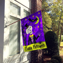 Load image into Gallery viewer, Happy Halloween Skeleton Flag Canvas House Size VHA3014CHF