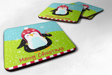 Load image into Gallery viewer, Merry Christmas Happy Penguin Foam Coaster  VHA3015FC