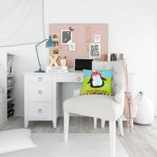 Load image into Gallery viewer, Merry Christmas Happy Penguin Throw Pillow - 14x14 Decorative Pillow – Art for Your Home &amp; Patio VHA3015PW1414