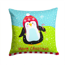 Load image into Gallery viewer, Merry Christmas Happy Penguin Throw Pillow - 14x14 Decorative Pillow – Art for Your Home &amp; Patio VHA3015PW1414