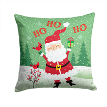 Load image into Gallery viewer, Merry Christmas Santa Claus Ho Ho Ho Throw Pillow - 14x14 Decorative Pillow – Art for Your Home &amp; Patio VHA3016PW1414