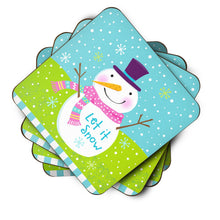 Load image into Gallery viewer, Christmas Snowman Let it Snow Foam Coaster  VHA3017FC
