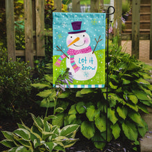 Load image into Gallery viewer, Christmas Snowman Let it Snow Garden Flag - Outdoor Decorative Yard Flag VHA3017GF