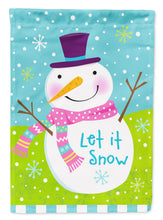 Load image into Gallery viewer, Christmas Snowman Let it Snow Garden Flag - Outdoor Decorative Yard Flag VHA3017GF