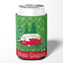 Load image into Gallery viewer, Christmas Vintage Glamping Trailer Can or Bottle Hugger VHA3018CC