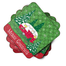 Load image into Gallery viewer, Christmas Vintage Glamping Trailer Foam Coaster  VHA3018FC