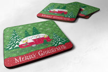 Load image into Gallery viewer, Christmas Vintage Glamping Trailer Foam Coaster  VHA3018FC
