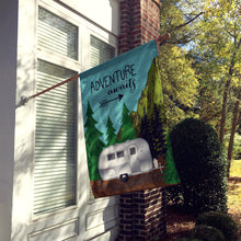 Load image into Gallery viewer, Airstream Camper Adventure Awaits Flag Canvas House Size VHA3022CHF