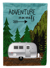 Load image into Gallery viewer, Airstream Camper Adventure Awaits Flag Canvas House Size VHA3022CHF