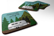 Load image into Gallery viewer, Airstream Camper Adventure Awaits Foam Coaster  VHA3022FC