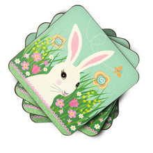 Load image into Gallery viewer, Easter Bunny Rabbit Coasters - Set of 4 Lightweight Foam, Absorbent Drink Coasters