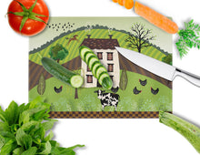 Load image into Gallery viewer, Folk Art Country House Glass Cutting Boards – Durable, Decorative Kitchen Art Large VHA3024LCB