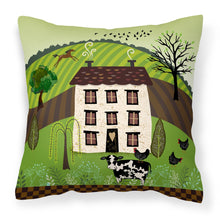 Load image into Gallery viewer, Folk Art Country House Fabric Decorative Pillow VHA3024PW1818