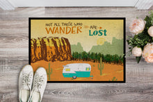 Load image into Gallery viewer, Retro Camper Camping Wander Doormat - 18x27 Decorative Floor Mat – Indoor/Outdoor Rug with Artistic Flair VHA3025MAT