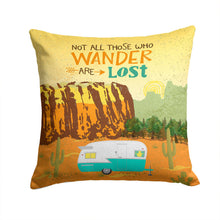 Load image into Gallery viewer, Retro Camper Camping Wander Throw Pillow - 14x14 Decorative Pillow – Art for Your Home &amp; Patio VHA3025PW1414