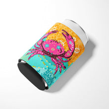 Load image into Gallery viewer, Coastal Pink Crab Can or Bottle Hugger VHA3028CC