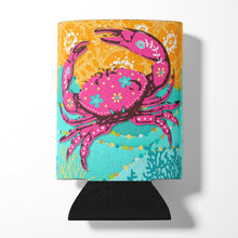 Load image into Gallery viewer, Coastal Pink Crab Can or Bottle Hugger VHA3028CC