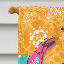 Load image into Gallery viewer, Coastal Pink Crab Flag Canvas House Size VHA3028CHF