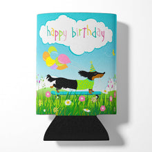Load image into Gallery viewer, Happy Birthday Dachshund Can or Bottle Hugger VHA3029CC