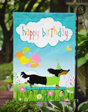 Load image into Gallery viewer, Happy Birthday Dachshund Garden Flag - Outdoor Decorative Yard Flag VHA3029GF