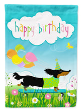 Load image into Gallery viewer, Happy Birthday Dachshund Garden Flag - Outdoor Decorative Yard Flag VHA3029GF