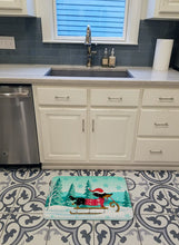 Load image into Gallery viewer, Merry Christmas Dachshund Machine Washable Memory Foam Mat VHA3030RUG