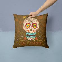 Load image into Gallery viewer, Day of the Dead Throw Pillow - 14x14 Decorative Pillow – Art for Your Home &amp; Patio VHA3031PW1414