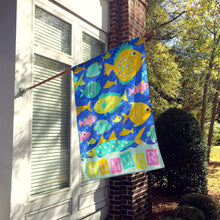 Load image into Gallery viewer, Little Colorful Fishes Flag Canvas House Size VHA3034CHF