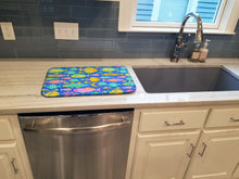 Load image into Gallery viewer, Little Colorful Fishes Dish Drying Mat – Absorbent, Artistic Kitchen Essentials VHA3034DDM