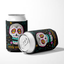 Load image into Gallery viewer, Happy Halloween Day of the Dead Can or Bottle Hugger VHA3035CC